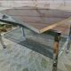 Table basse roulante pivotante