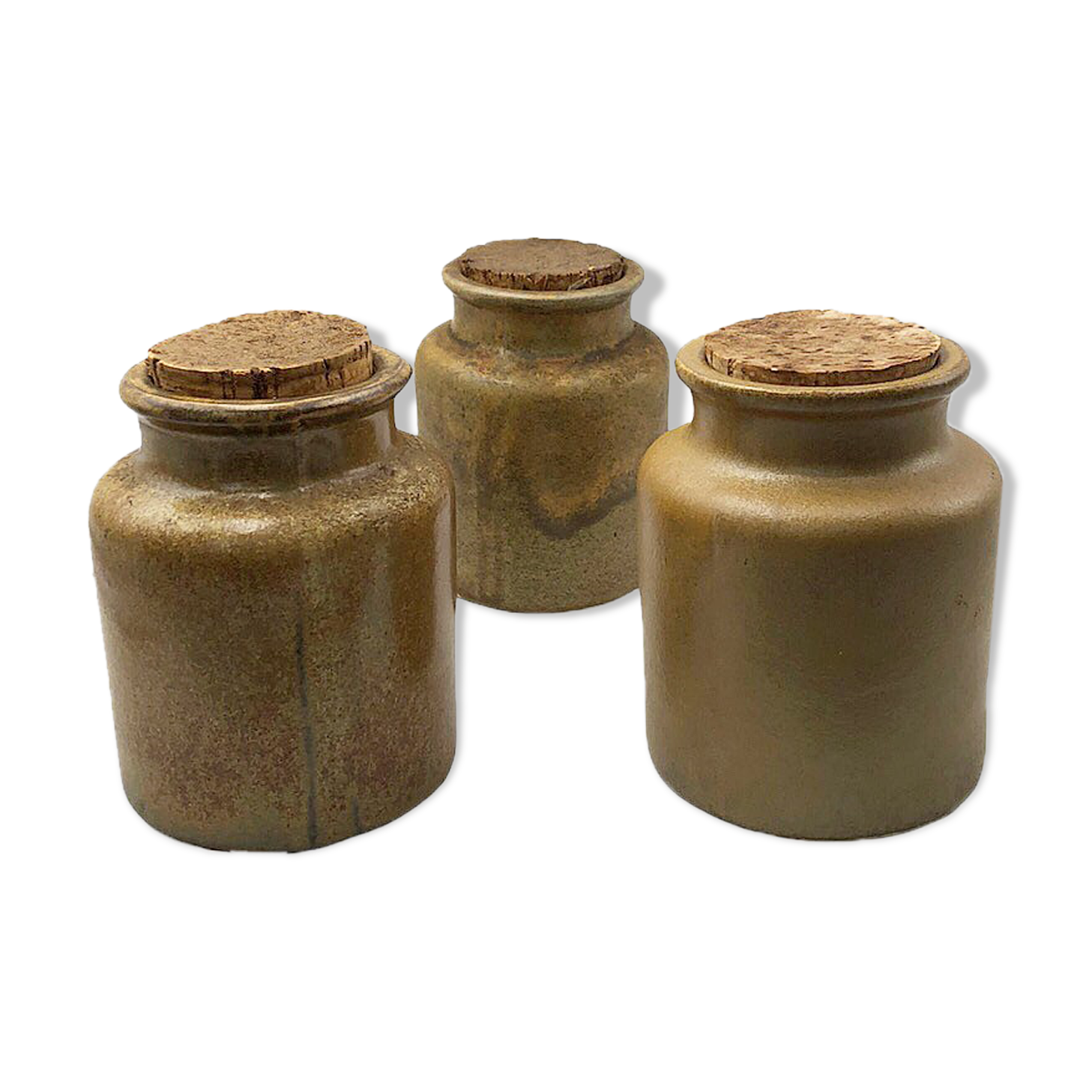 Ancient sandstone mustard pots