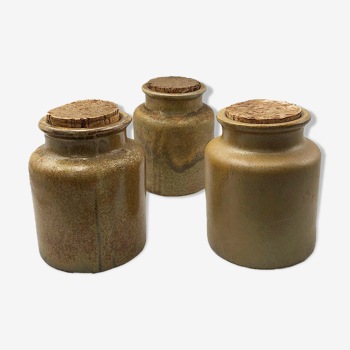 Ancient sandstone mustard pots