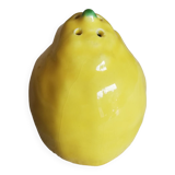 Vintage lemon-shaped ceramic salt shaker