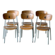 Chaises d'école, ensemble de 6