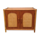 Sideboard wood, bamboo and rattan