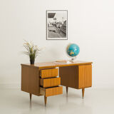 Vintage desk 3 drawers and 1 swing door