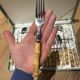 24-piece bamboo cutlery set