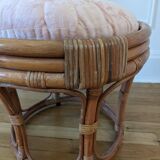 Rattan pouf