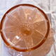 Coupe à fruit centre de table en verre moulé rosaline