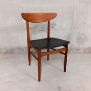 Vintage Danish Scandinavian chair in 60s teak, stamped Dyrlund Denmark