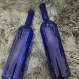 Bouteille en verre bleu Cobalt