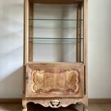 Walnut sideboard or display cabinet