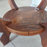 Round art deco pedestal table