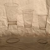 Engraved cup glass service