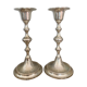 Pair of candlesticks in silver metal W Germany