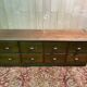 Oak craft cabinet with drawers