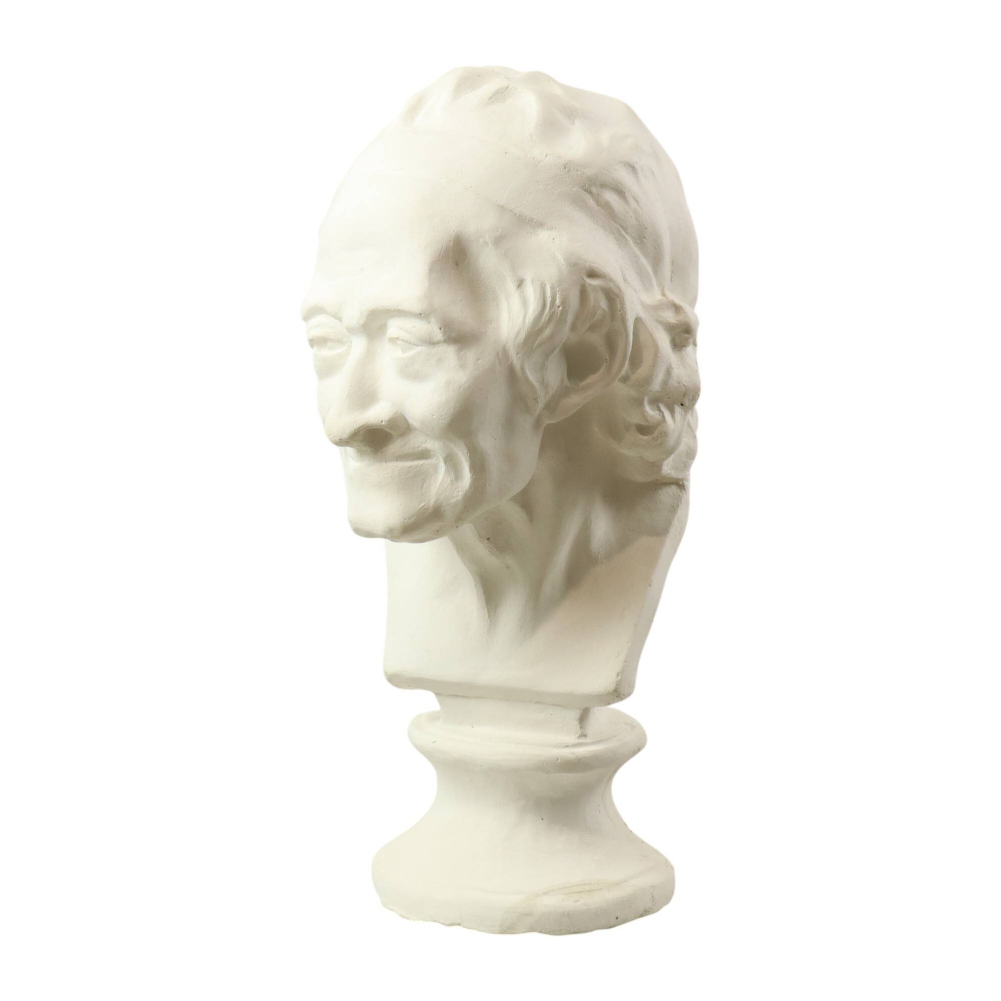 Large Classical Bust Bust Old Man Plaster 51cm