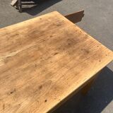 Farmhouse table with drawer and bread slide niche