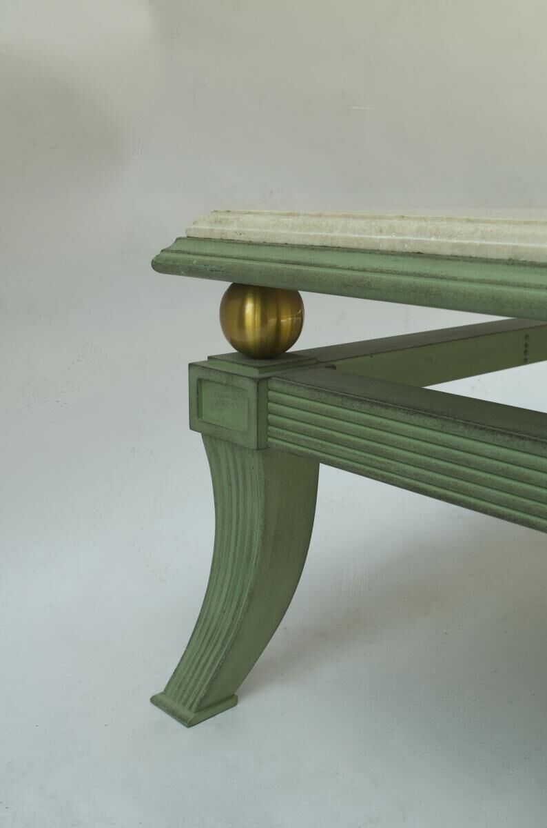 Pair of low tables square Etruscan style bronze skated to the antique circa 1970'