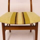 Set of Danish chairs in teak and wool