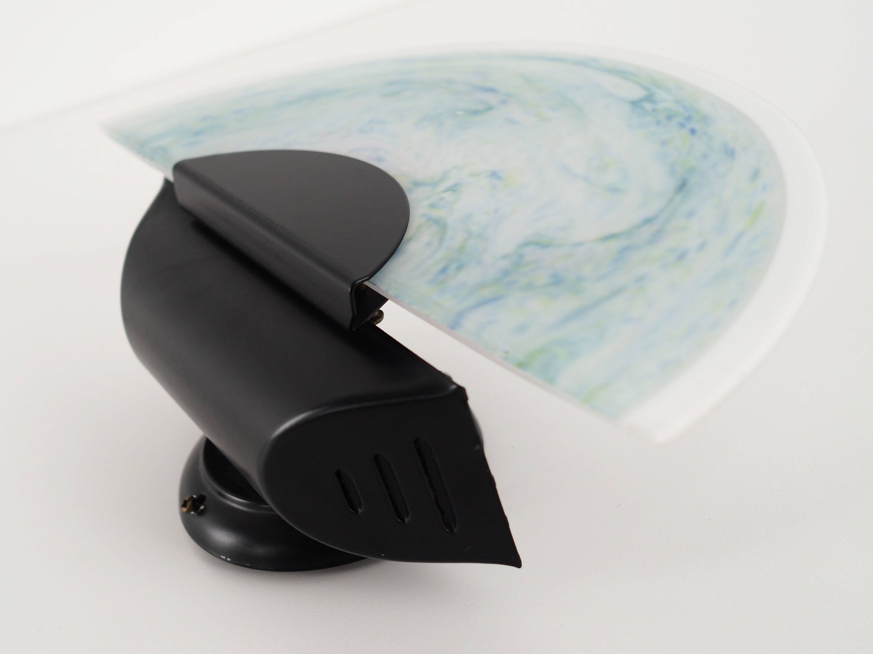 Wall lamp, Murano glass, Italian design, 1970s, manufacture: Italy