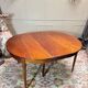Dining table with a mahogany band in louis xvi style