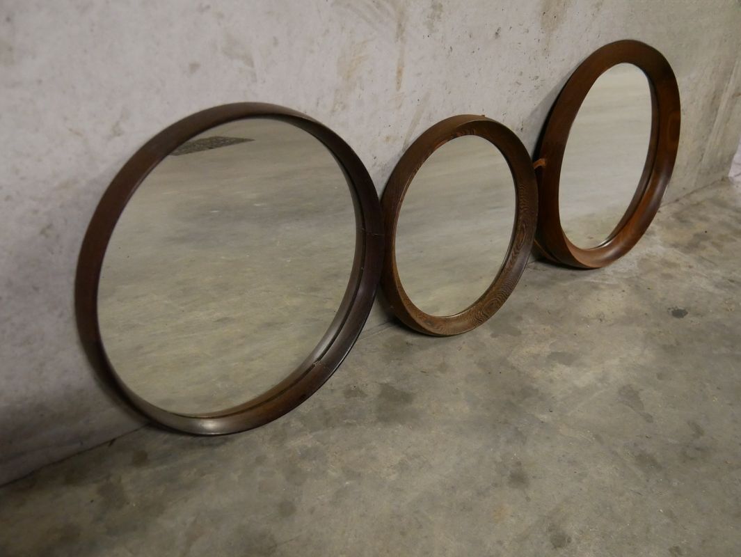 Scandinavian teak mirrors - Vintage 1960s