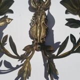 Paire d'appliques en bronze doré style Empire