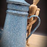 Enamelled marble blue coffee maker