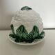 Cauliflower soup tureen in slipware