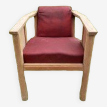 Fauteuil Art Deco 1930 bois