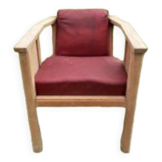 Fauteuil Art Deco 1930 bois