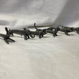 Set of 6 tin knife holders