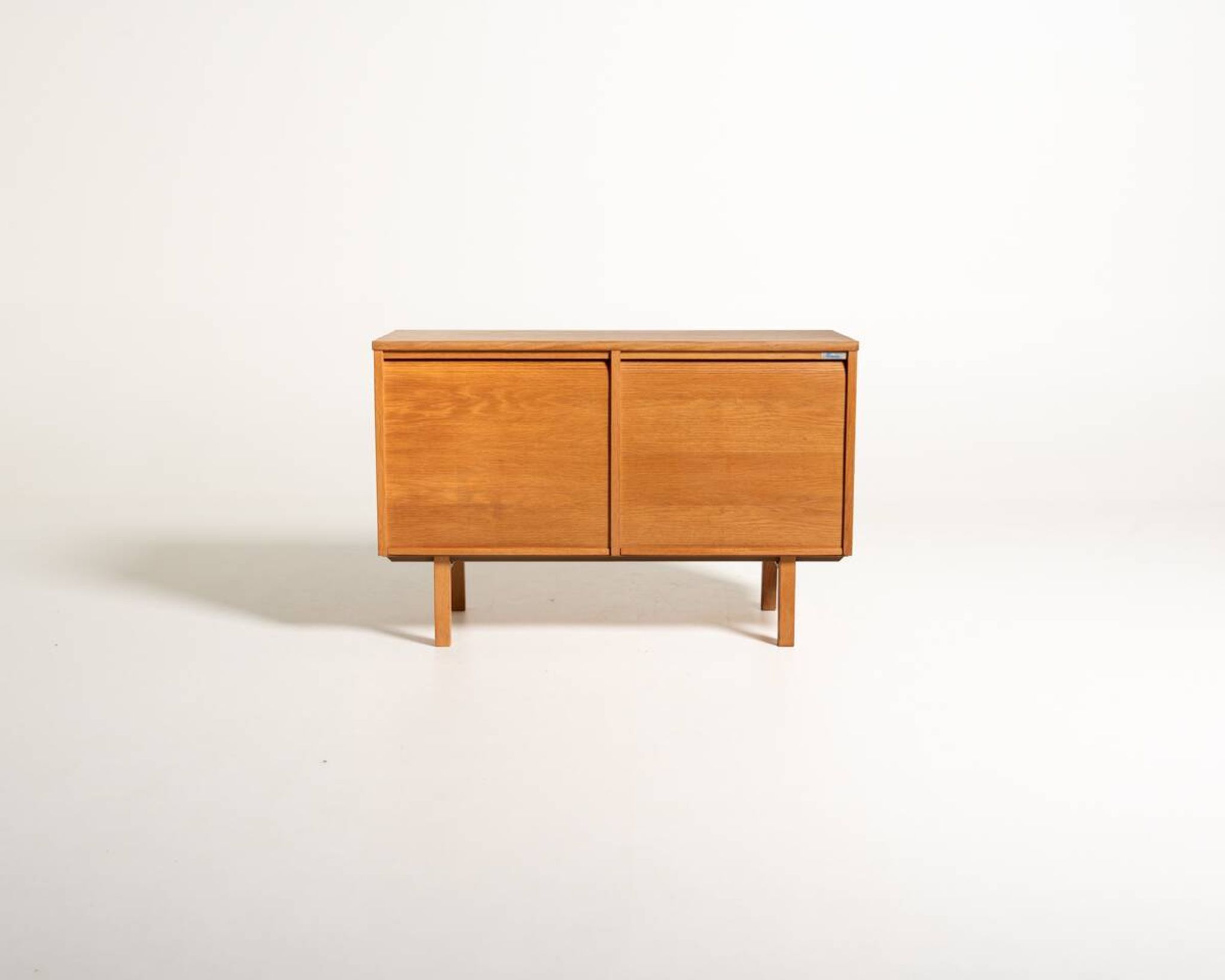 Kinnarps Oak Tambour Document Cabinet, Sweden