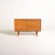 Kinnarps Oak Tambour Document Cabinet, Sweden