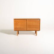 Kinnarps Oak Tambour Document Cabinet, Sweden