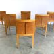 Aro dining chairs by Chi Wing Lo for Giorgetti, Italy - set of 6