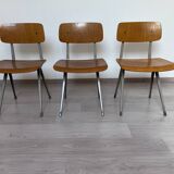 Set of 3 Friso Kramer chairs for Ahrend by Cirkel Result 60s 70s