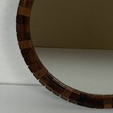 Pair of Danish midcentury teak rosewood cube mirrors, 1960s