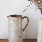 Old vintage stoneware pitcher