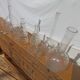 Lot of old soliflore vases chemistry laboratory equipment
