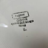 Two Jaquot Digoin Sarreguemines flat plates