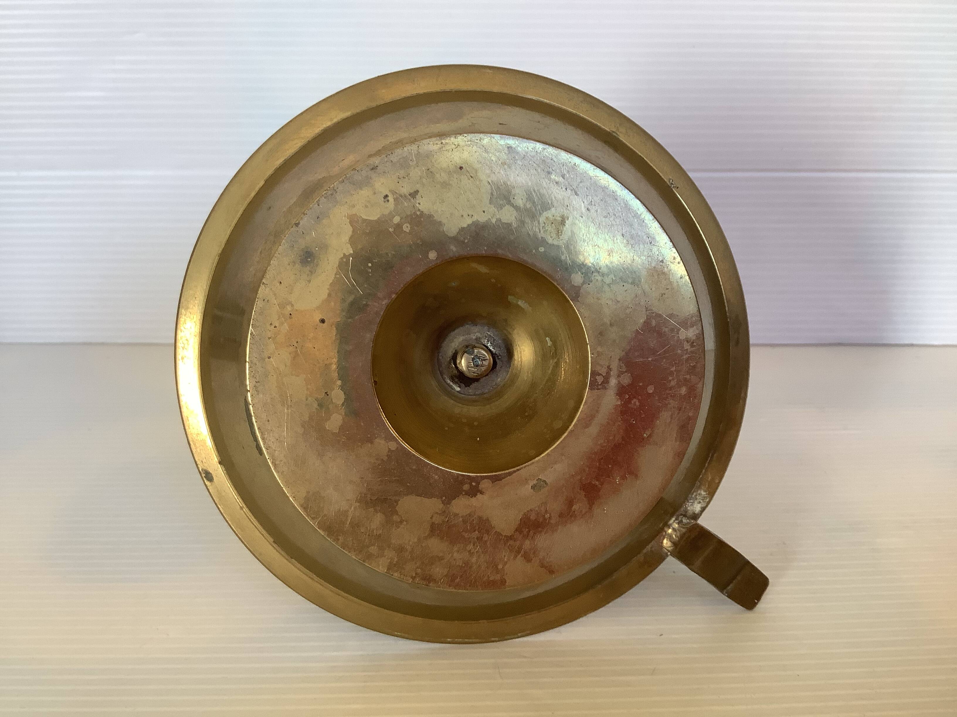 Brass cellar rat candle holder