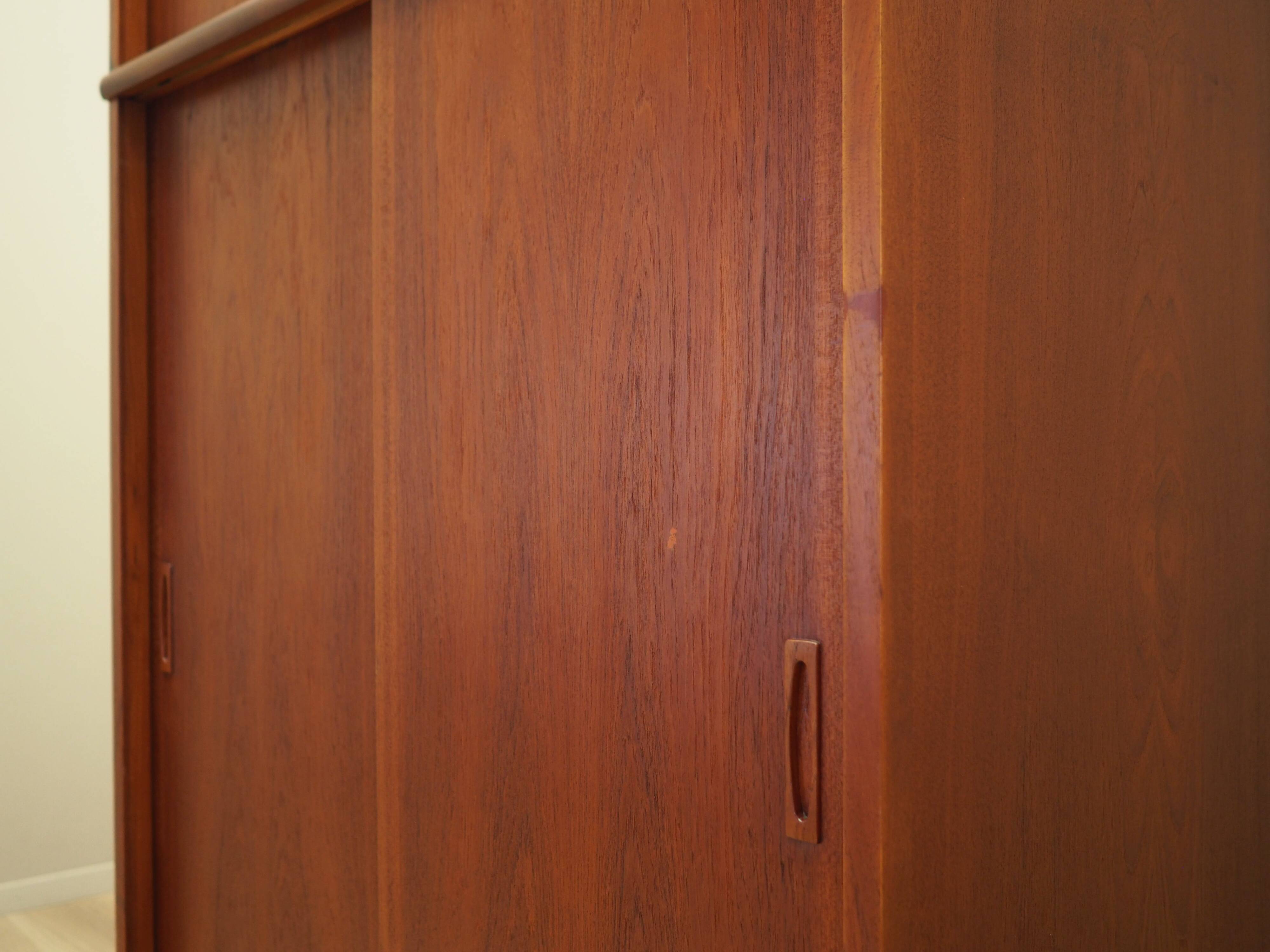 Teak wardrobe, Danish design, 1970s, production: Denmark