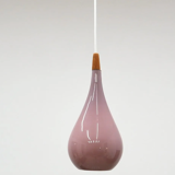 Holmegaard Drop pendant lamp in teak & glass