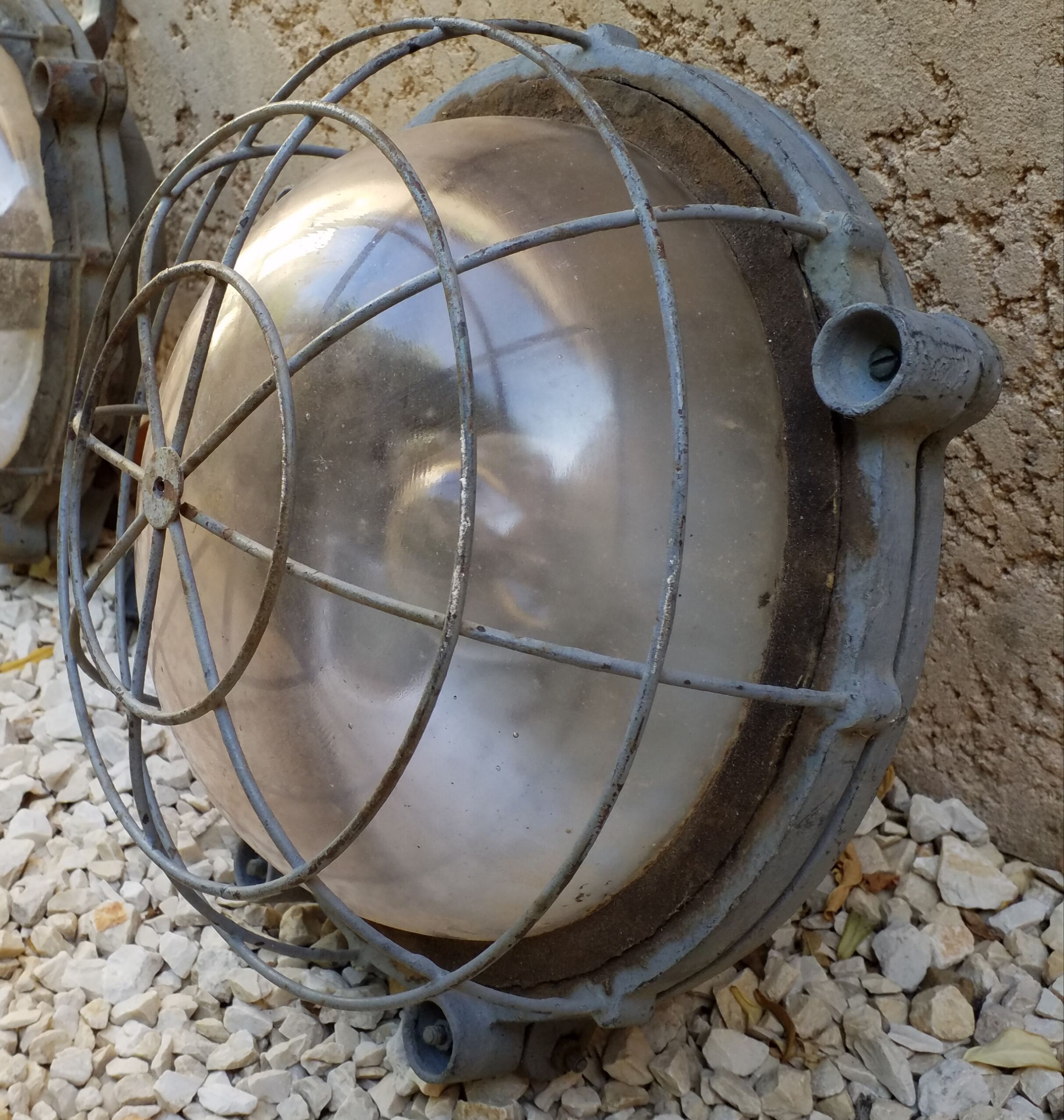 Pair of passageway wall lamps