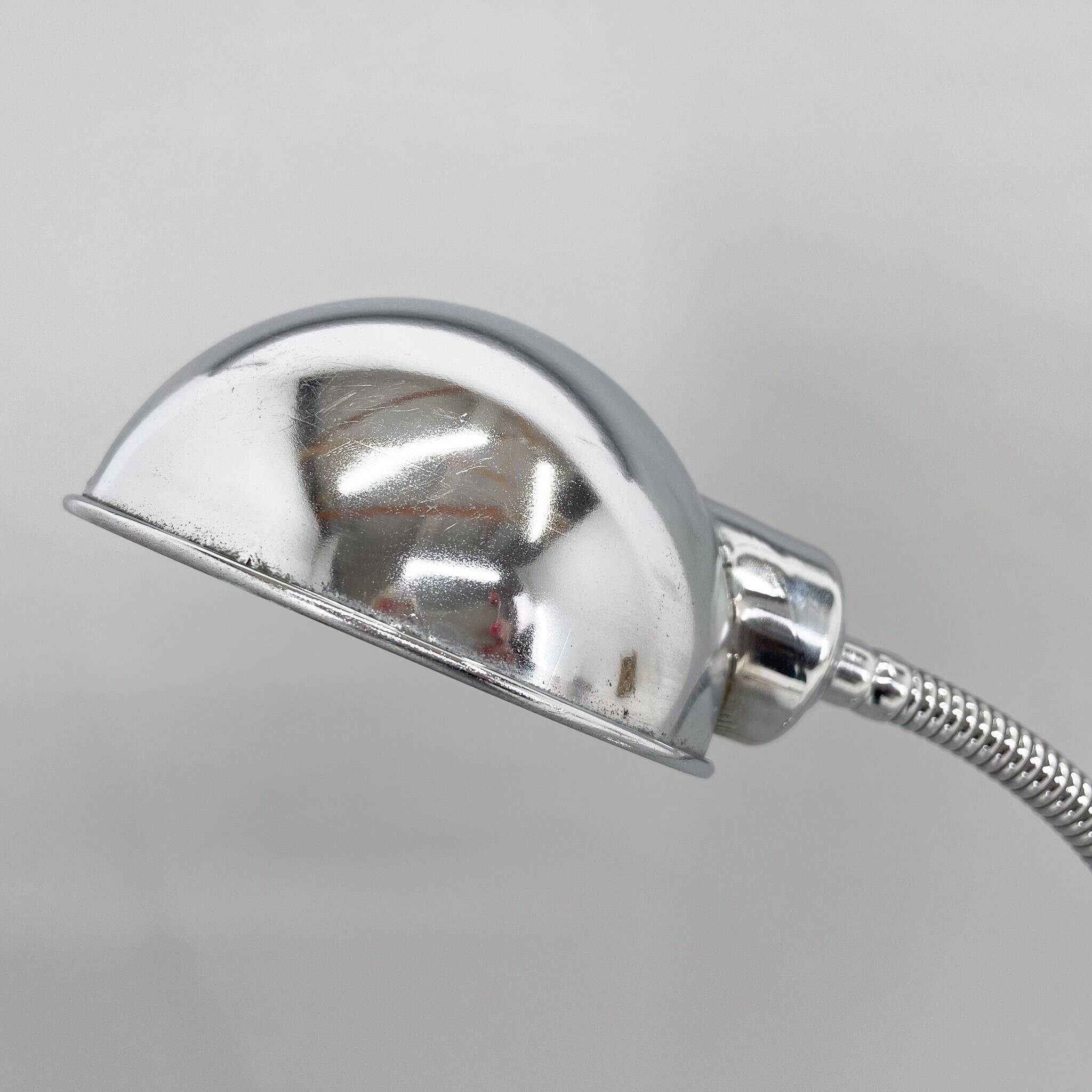 1960's Chrome Adjustable Table Lamp, Italy