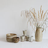 Set of 4 stoneware plates