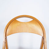 4 chaises pliantes vintage en bois d’OTK, années 1950