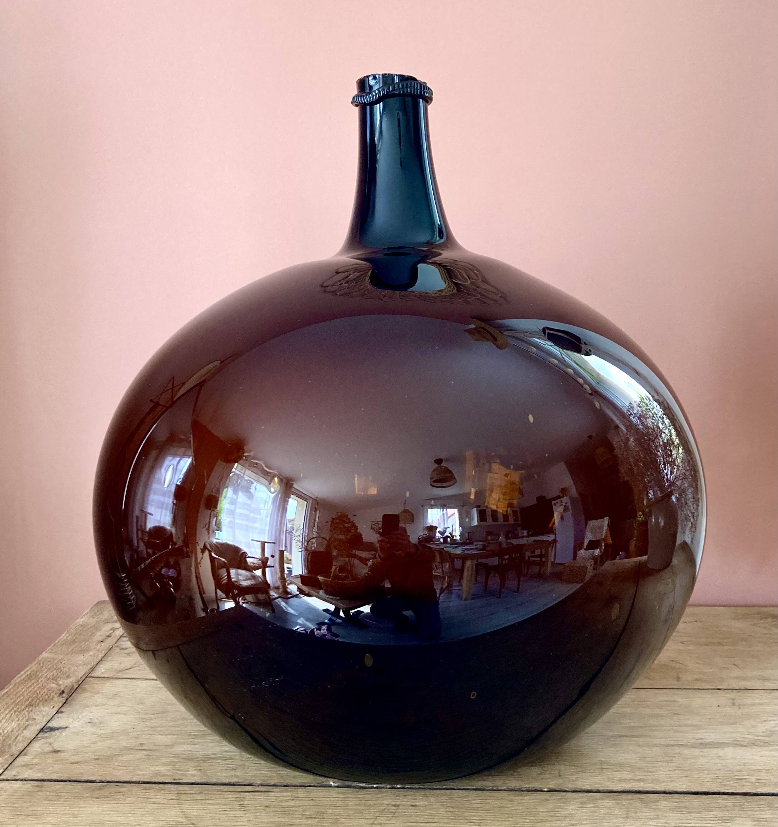 Dame-jeanne ambrée fin 1800 env 30/35L