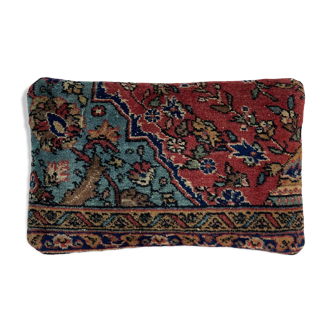 Vintage turkish rug cushion cover, 30 x 50 cm