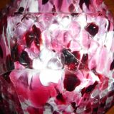 Vase ou flacon en verre moucheté