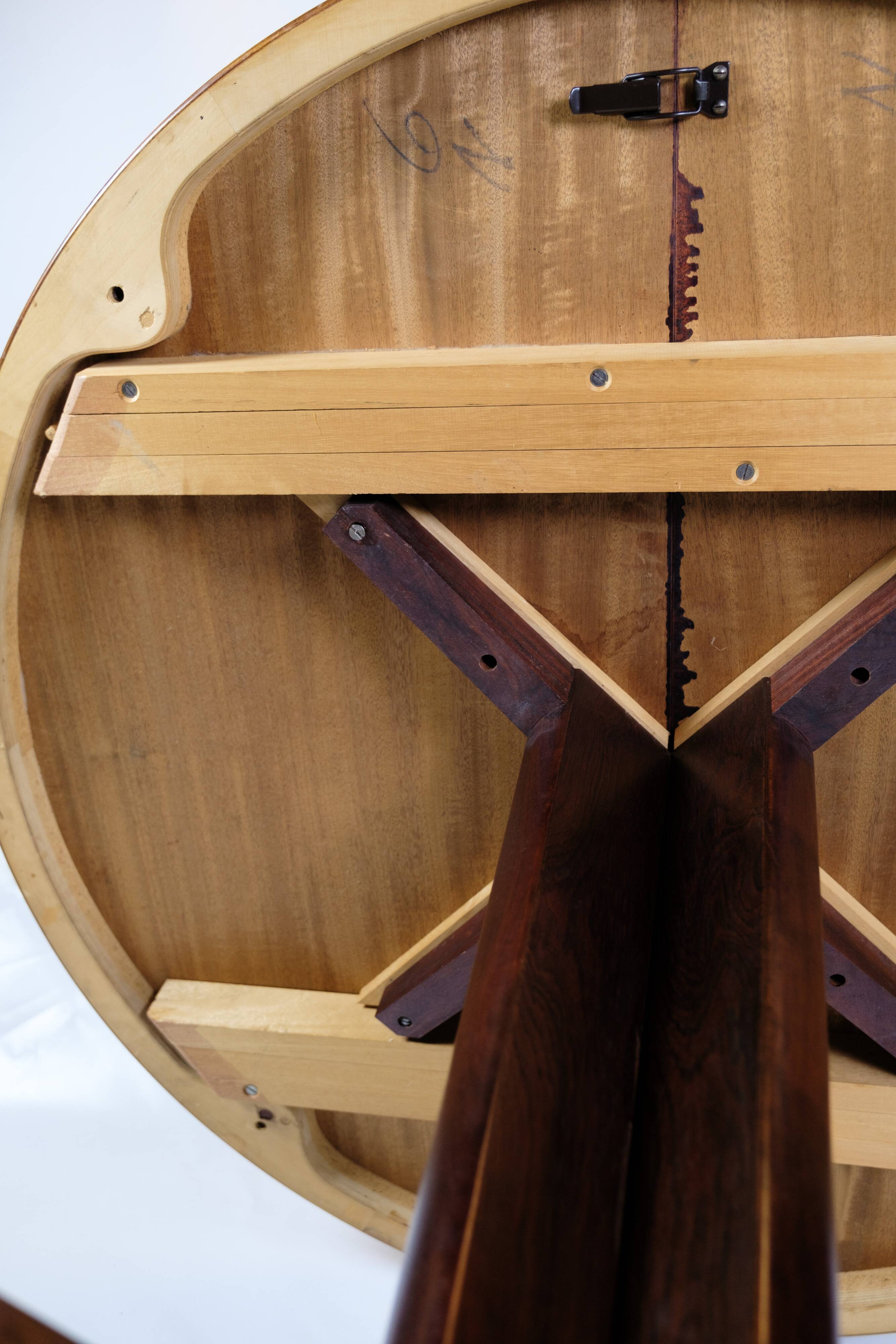 Round Dining Table Made In Rosewood By Skovby Møbelfabrik From 1960s